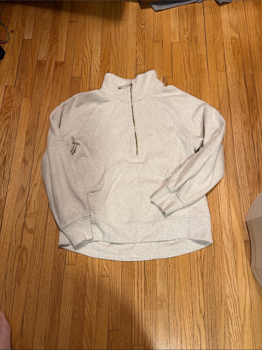 lululemon athletica Light Cream Quarter-Zip Turtleneck Pullover